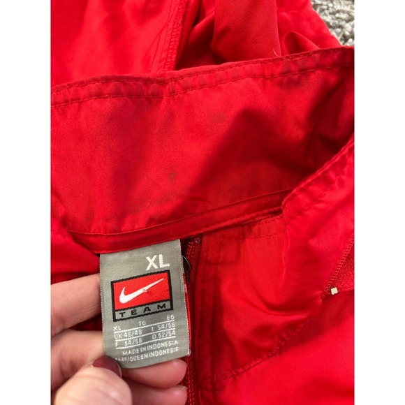 Vintage Nike Ohio State Buckeyes Red Full Zip Windbreaker Jacket Mens XL - Picture 7 of 9
